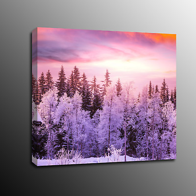 #ad Large Canvas Prints Snow scenery in winter Wall Art Painting Home Decor No Frame AU $25.00