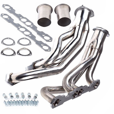 #ad For 88 97 Chevy GMC TRUCK 1500 2500 3500 5.0L 5.7L Steel Headers Ceramic Coated $146.99