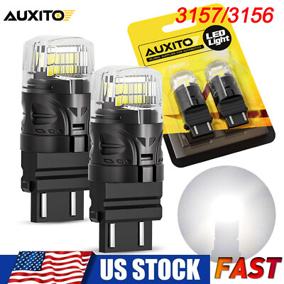 #ad AUXITO 3156 3157 4157 LED Backup Reverse Light Bulbs 6500K Xenon White Bright 2x $12.99