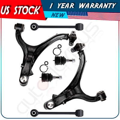 #ad For 2005 2010 Jeep Grand Cherokee 6Pcs Lower Control Arm Ball Joint Sway Bar Kit $182.20