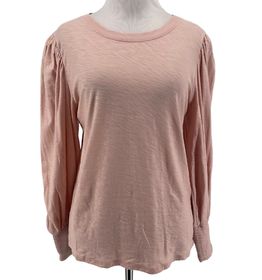 #ad Nation Ltd Women#x27;s Light Pink Romy Long Sleeve Top Size Medium $55.00