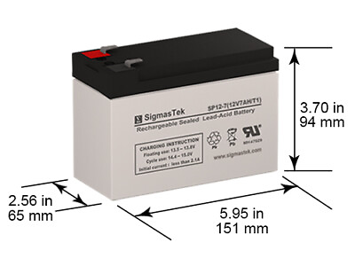#ad SigmasTek SP12 7F1 SLA AGM Battery Replacement for ION Audio Block Rocker IPA56B $19.49