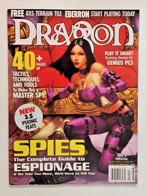#ad Dragon Magazine Issue 316 Feb 2004 Master Spy Complete guide to Espionage NM $9.99