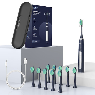 #ad SEJOY Electric Toothbrush Sonic Movement Clean Teeth Portable Rechargeable $15.80