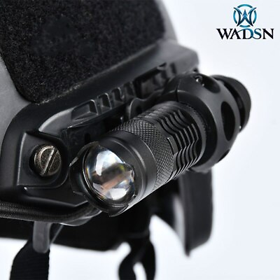 #ad Tactical Helmet Light Mini Flashlight Telescopic Zoom Hunting FAST Helmet Lamp $7.90