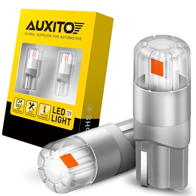 #ad AUXITO Red LED Bulb 168 192 194 175 T10 CANBUS Tail Stop Brake Turn Signal Light $11.99