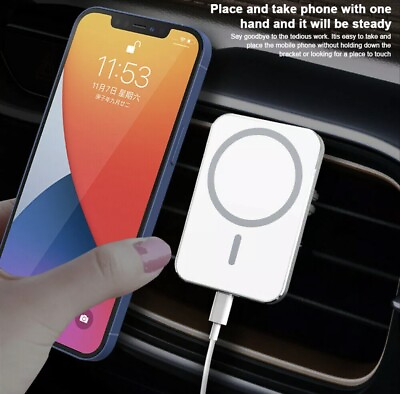 15W Car Chargers Mount Wireless Magnetic Mag safe for iPhone 12 Pro Max 12 Mini $21.60