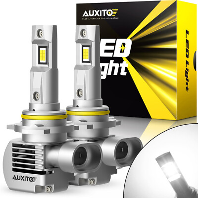 #ad AUXITO 9012 HIR2 LED Headlight Bulbs Conversion Kit High Low Beam White USEOA $42.74