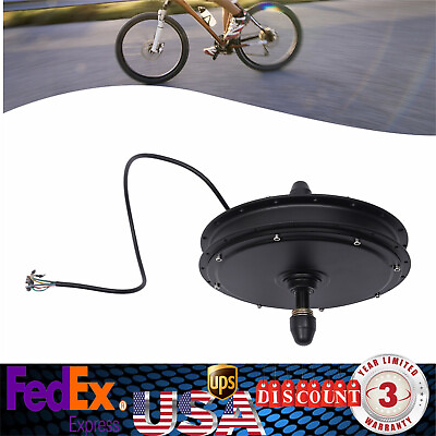 #ad 1000W Brushless Gearless Rear Hub Motor For Ebike Electric Bicycle Motor 48V $120.00
