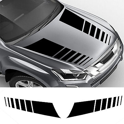 #ad Racing Hood Stripes Stickers Vinyl Decal Decoration For Car SUV Truck Universal $13.98