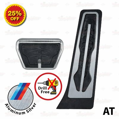 #ad AUTO NON Drill Performance Gas Fuel Brake Foot Pedals Covers UNIVERSAL for BMW $21.90