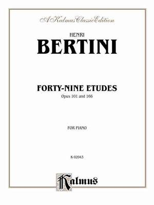 #ad Bertini 49 Etudes Opus 101166: Opus 101 166 by Henri Bertini English Paperback $15.42