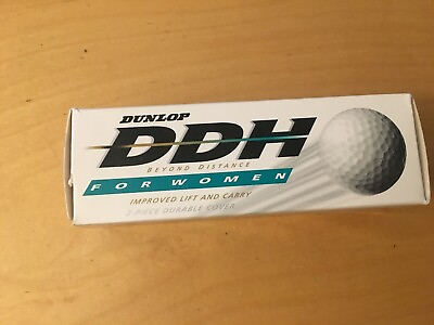 #ad DDH BEYOND DISTANCE FOR WOMAN PACKAGE OF GOLF BALLS WITH 3 INSIDE DUNLOP $7.13