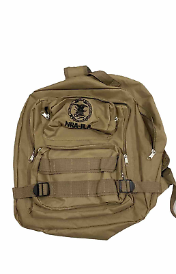 #ad #ad NRA ILA Tactical Backpack Tan Shooting Range Bookbag MOLLE New without Tags $18.88