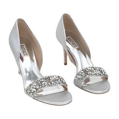#ad Badgley Mischka Shoes Badgley Mischka Women#x27;s Ivy Pump Silver Size 9.5 M Us $180.00