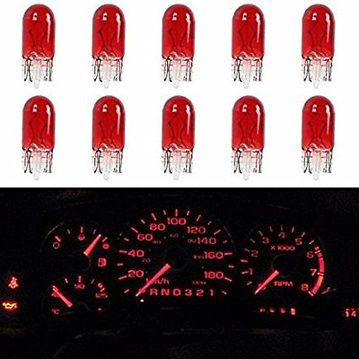 #ad 10x 194 Red T10 Wedge Car Mini 5050 Bright Light bulbs W5W 2825 158 192 168 LOT $8.98