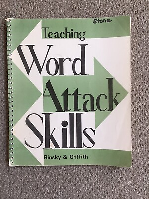 #ad ⭐️Teaching Word Attack Skills By Rinsky amp; Griffin1978 $4.99