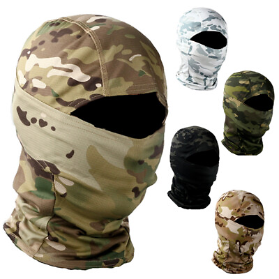 #ad Military Camouflage Balaclava Full Face Mask Mens Tactical Face Mask Face Cover $7.99
