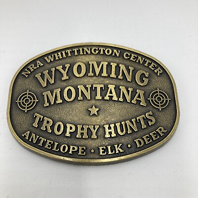 #ad Vintage NRA Whittington Center Wyoming Montana Trophy Hunts Antelope Elk Deer $9.69