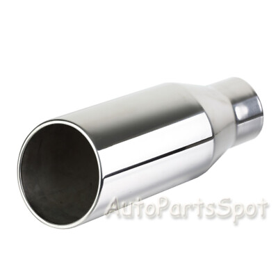 #ad Truck Diesel Stainless Steel Exhaust Tip With Bolt 4quot; Inlet 6quot; Outlet 15quot; Long $29.99