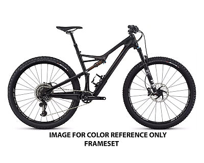 #ad 2017 Specialized Camber FSR Pro Carbon 29 FRAMESET ONLY WhtTnt GldOrg XL $1133.99