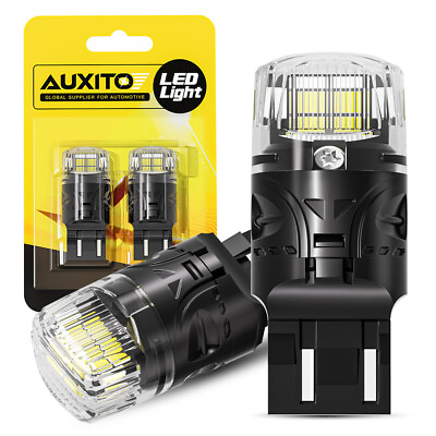 #ad 7443 LED 6500K DRL Daytime Running Light Bulbs Free Return 1 Year Warranty 2PCS $12.99