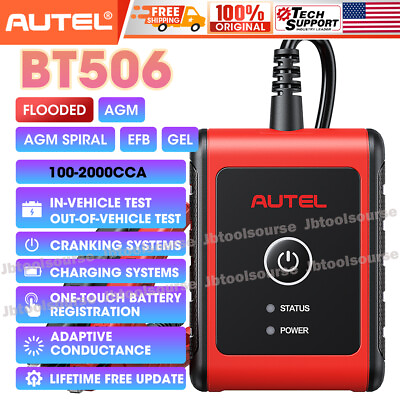 #ad AUTEL MaxiBAS BT506 Auto Battery Electrical System Analysis Tool Work with ULTRA $175.00