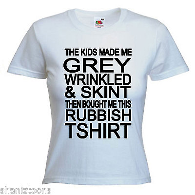 #ad Mum Funny Slogan Ladies Lady Fit T Shirt Size 6 16 GBP 9.49