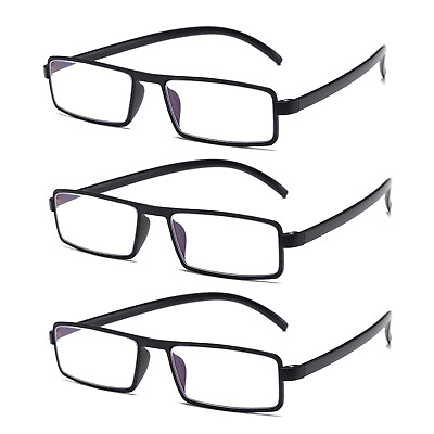 #ad #ad 3PK Unisex Unbreakable Lightweight Reading Glasses Blue Light Blocking Readers $10.49