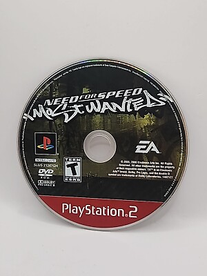 #ad Need for Speed Most Wanted PlayStation 2 PS2 Disc Only Scratch Free Tested $16.75
