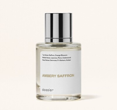 #ad Dossier Ambery Saffron 1.7 Oz Eau de Parfum Spray Perfume Fragrance NEW IN BOX $29.00