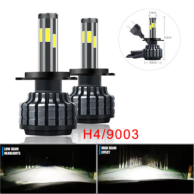 #ad LED Headlight Bulbs Kit H4 HB2 9003 360° 6 Sided 200W 20000LM Super Bright 6000K $20.00