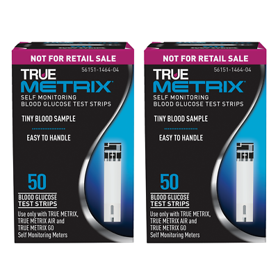 #ad 100 TRUE METRIX Glucose Test strips 2 X 50ct Exp 05 24 Freaky Fast Shipping $28.99