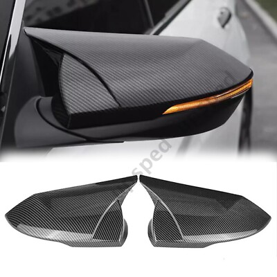 #ad Carbon Fiber Side Rearview Mirror Cap Cover Trim For Hyundai Elantra 2021 2023 $28.59