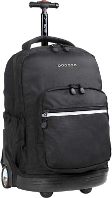 #ad Sunrise Rolling Backpack Black One Size $72.25