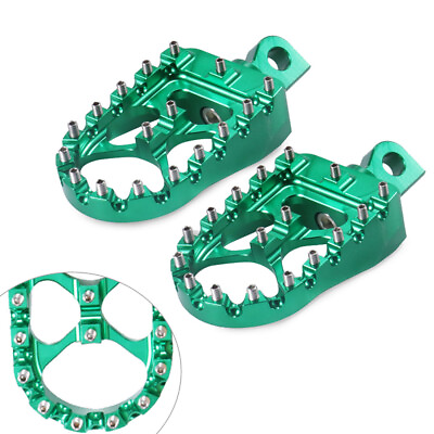 #ad 2x Green CNC Wide MX Style Foot Pegs Pedal Footrest For Harley Sportster Softail $30.18
