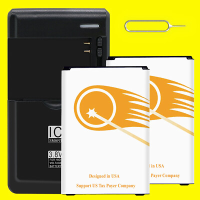 #ad For Verizon LG K8 V VS500PP Phone Battery BL 46ZH Replacement 4580mAh w Charger $46.12