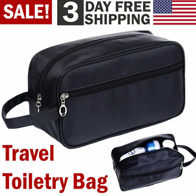 #ad Travel Toiletry Bag Dopp Kit for Men amp; Women Cosmetics Makeup Shaving Organizer $9.99