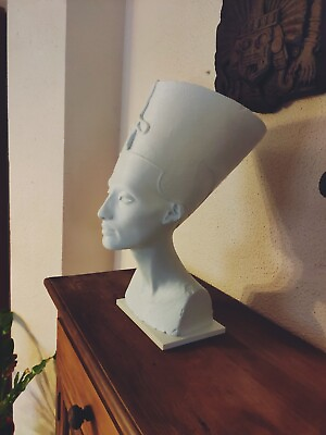 #ad Queen Nefertiti Bust Egyptian Exact model . 45cm . White color $229.00