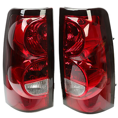 #ad 2PCS Red Tail Lights Brake Lamps For 2003 2006 Chevy Silverado 1500 2500 3500 HD $44.00