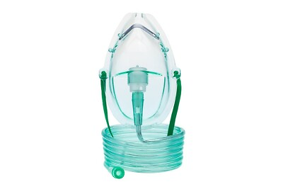 New Adult Oxygen Mask Medium Concentration With 7 foot Tubing Included $4.88