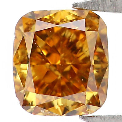 #ad 0.35 CT Natural Loose Cushion Diamond Yellow Brown Color 3.90 MM Rose Cut N9818 $216.00