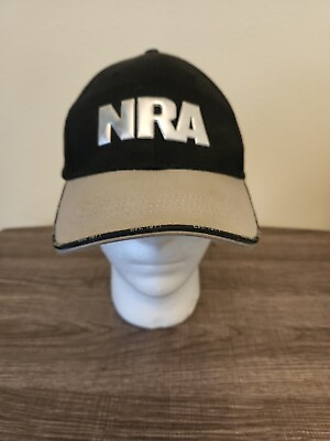 #ad #ad NRA Black Silver Snapback Hat Cap $9.60