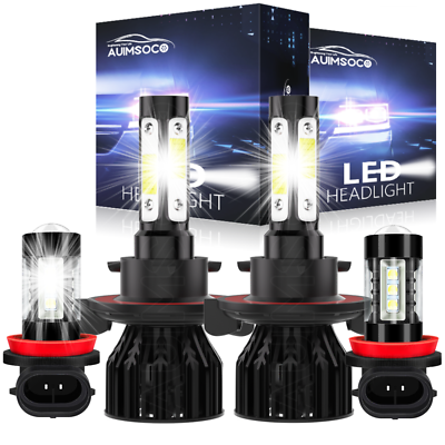#ad For Cruze 2011 2015 6000K LED Headlight High Low Beam Fog Light Combo 4x Bulbs $38.99