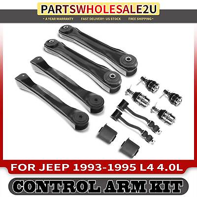 #ad 12x Front Control Arm w Ball Joint Stabilizer Bar Link for Jeep 1993 1995 4.0L $116.09