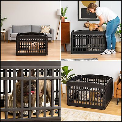 #ad Exercise 4 Panel Pet Playpen Dog Puppy Small Dogs Keep Pets Secure Non Skid 24quot; $38.10