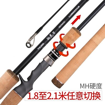 Casting Boat Fishing Rod Pole Lure Bait Tackle MH Power Carbon Hard Fast Stream $188.99