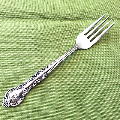 #ad Marseilles Stainless Salad Fork Glossy Floral Japan Unknown Maker 6.50quot; #107409 $6.99
