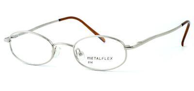 #ad Calabria MetaFlex H Shiny Chrome 44 mm Designer Blue Light Blocking Glasses $69.95