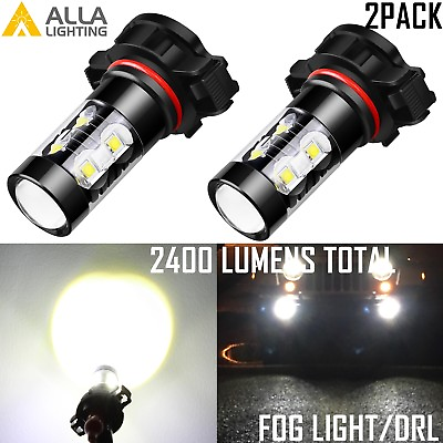 #ad Alla Lighting 2504 LED Driving Fog Light Daytime Running Light DRL Lamp White2x $24.98